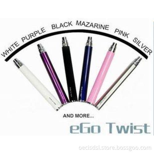 Colorful battery ajustable votage ego e cigs EGO-C twist CE